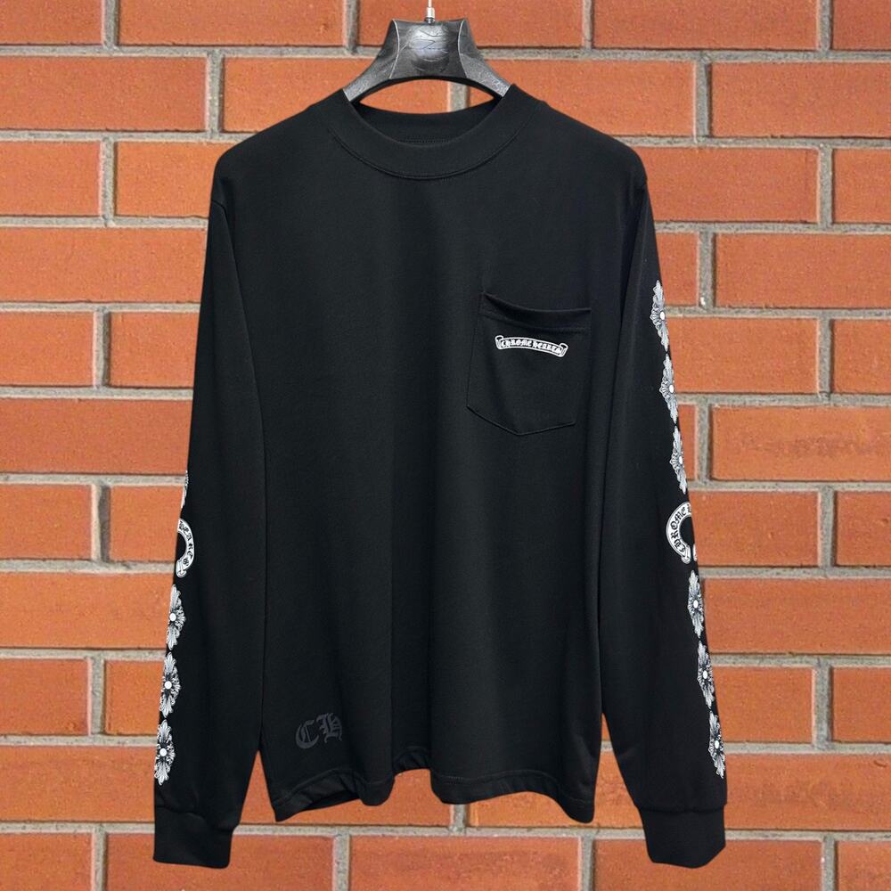 Chrome Hearts Classic Black Long-Sleeve Shirt